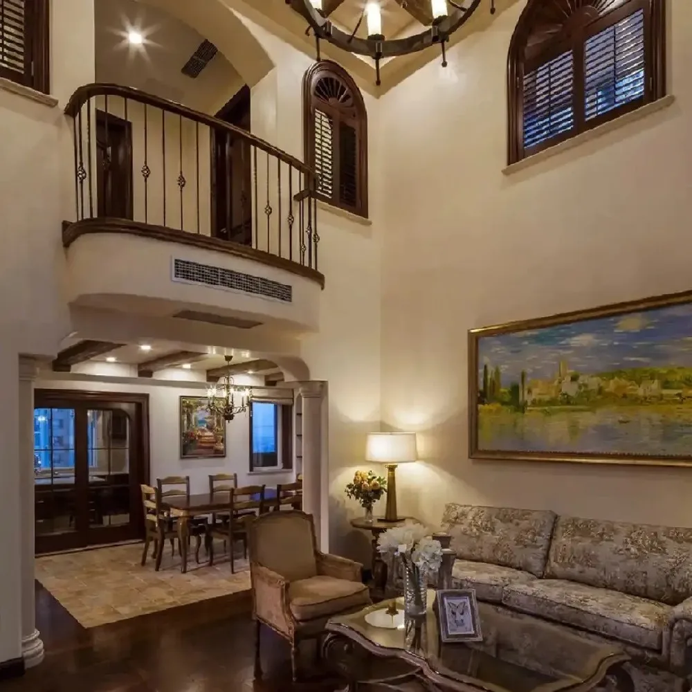 【时光印记】300平米复古美式别墅设计案例